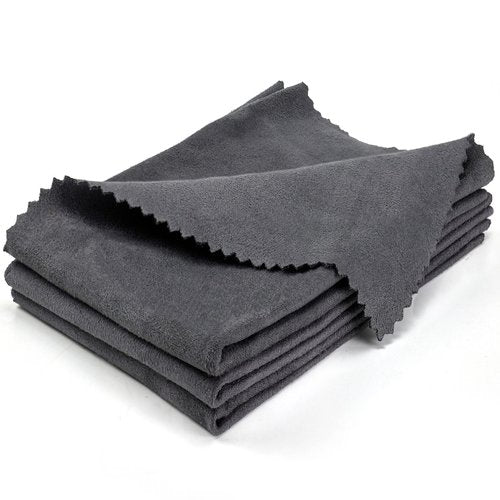BOVPCAO Microsuede Gun Cloth 3 Pack, 12"x12" - Lint Free, Highly Absorbent Cleaning Rags, Durable Microfiber Cloth for Guns Cleaning, Polishing, Maintaining (Soft & Washable)