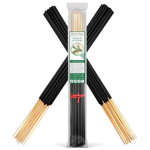 Balsam and Cedar Exotic Incense Sticks Jumbo 19 Inch Long - Bulk 1 Bundle 27 to 30 Sticks - Natural 19" Extra Large with A Smooth Aroma That Burns for 3 to 4 Hours Each.