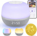 Mom's Choice Awards Sound Machine - White Noise with Sunrise Alarm & App Control | 360° RGB Night Light for Adults & Kids