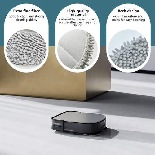 Mop Pad for ECOVACS DEEBOT X2 Omni/ T20 Omni/ T10 Omni/ X1 Omni/ X1 Turbo/T30 Pro/T30S Comb/ T30S,for Yeedi M12 Pro+ Vacuum Cleaner, T30S Mop Pad Replacement Accessories