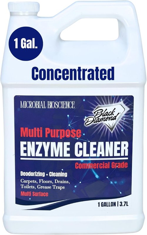 Enzyme Cleaner by Commercial | Multi-Purpose Odor Eliminator for Pet & Human Stains | 1 Gallon