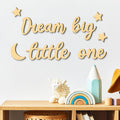 Xylolfsty Dream Big Little One Wall Decor Baby Room Decor Boho Moon Stars Wooden Sign Decoration Boys Girls Bedrooms Hang On Wall Art for Home Farmhouse Living Playroom 8PCS