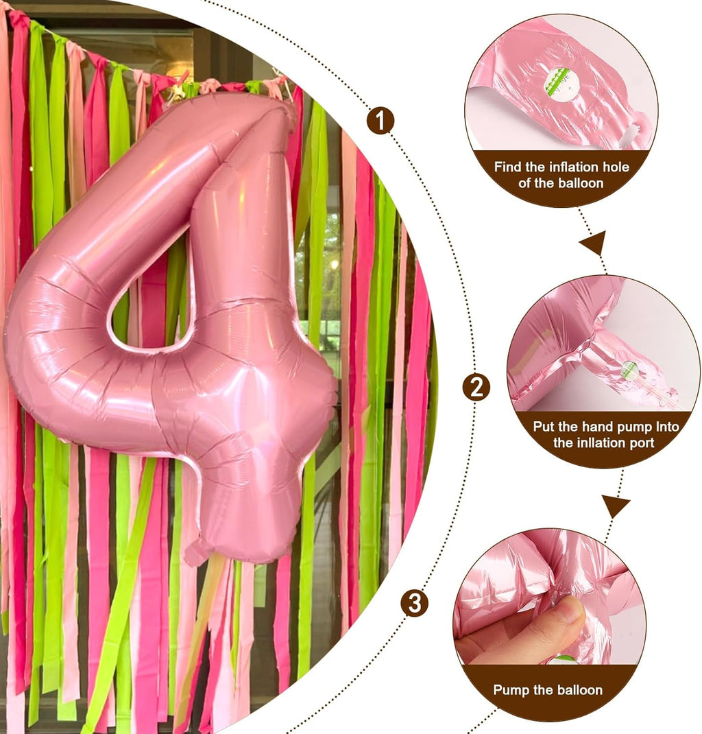Pearl Pink 40-Inch Number Balloons by [Brand Name] - Perfect for Birthdays, Anniversaries & Proposals