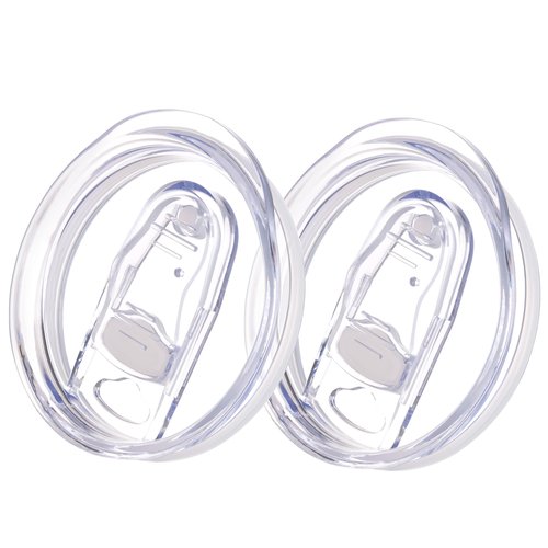 Soledea Wine Tumbler Lids, 2 Pack 12 oz Spill Proof 2.9 inch Diameter Lids for Wine Mugs Only