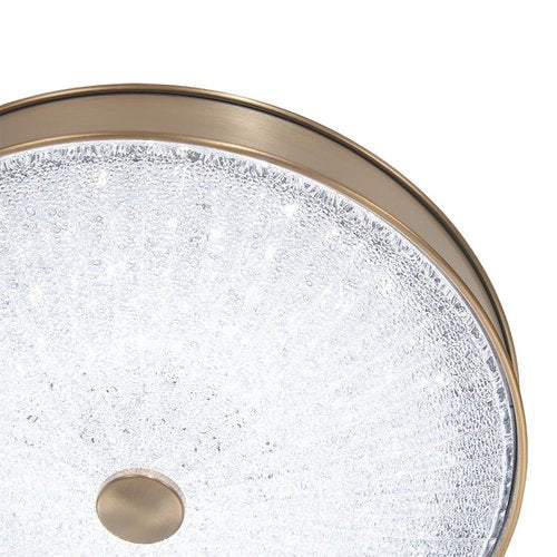 Minka Lavery 23963 11.75 in. 1-Light Aged Brass LED Flush Mount