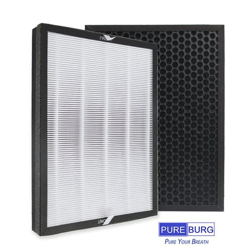 PUREBURG Replacement Filters Compatible with Air Choice AP-528 Air Purifier,2-Pack H13 True HEPA Pre-Filter, Air Clean Dust Pet-hair