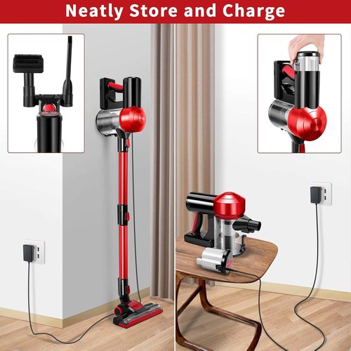 Iwoly C150 Cordless Vacuum Cleaner - Rechargeable 2200mAh Battery, 18000Pa Suction | Lightweight Handheld for Hard Floors