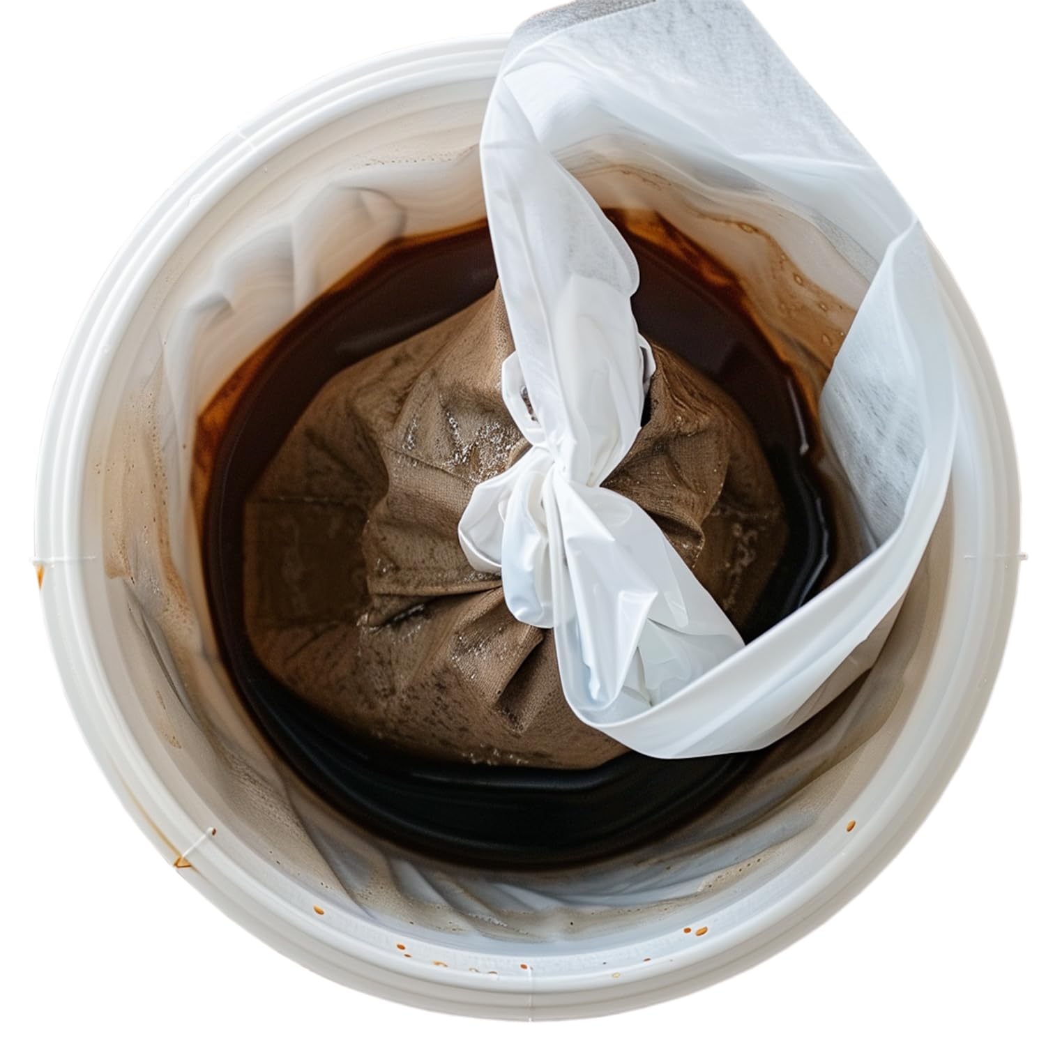 Yzurbu 100pcs 16''x20'' Cold Brew Coffee Filter Bags, No Mess Disposable Filter Bag with Straps for Coffee Shop 5-Gallon Systems