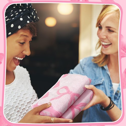 SmoothNovelty 4 Pcs Pink Bow Hand Towels for Bathroom 13 x 29'' Soft 100% Cotton Coquette Face Towel Valentine's Day Kitchen Decor Absorbent Preppy Bathroom Decor Bridal Shower Wedding Gift