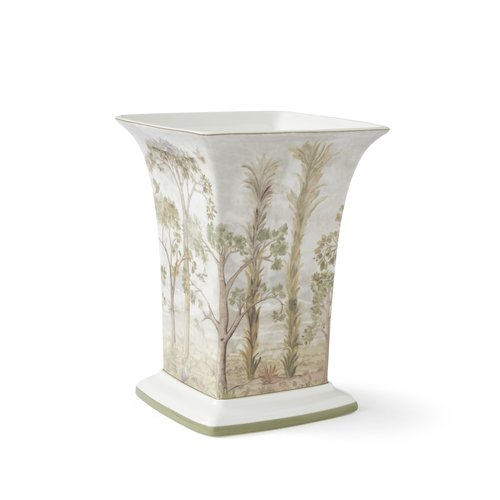Spode Kit Kemp Tall Trees 8" Vase | Enchanted Forest Design | Porcelain | Dishwasher Safe | Elevate Your Home Decor | Displaying Fresh and Artificial Flowers | Ideal Gift for Nature-Inspired Spaces