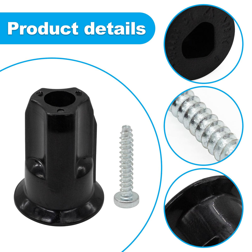 UP13 Big Ball Pair of Spindle to BRUSHBAR ADAPTORS + Screws Replacement for Dyson DC40 DC41 DC65