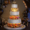 NPPLUS 3PCS Clear Acrylic Cake Stand, Fillable Cake Box Riser Cake Tier, Round Cake Display Box with Lid, Decorative Centerpiece Box for Wedding Birthday Party (12" Dx4 H,8" Dx4 H,4" Dx4 H