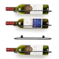 AQAREA Wall Mounted Wine Rack: Metal Wall Mount Wine Bottle Holder - for Wine Cellar Home Kitchen Bar Decor - 4Pcs
