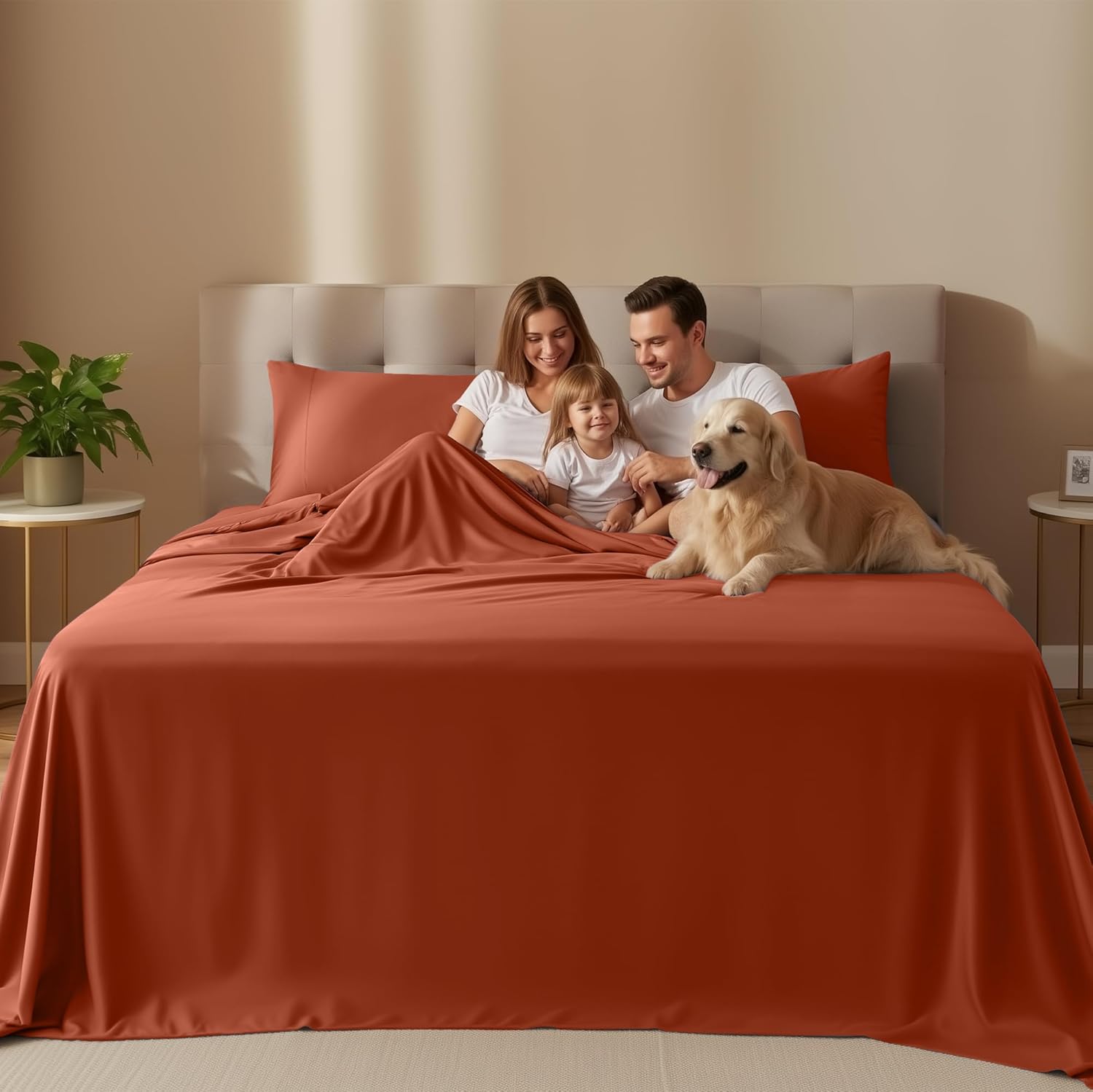 Utopia Bedding Twin Sheet Set - Soft & Breathable Microfiber, 3-Piece Bed Sheets for Twin Size Bed - Oeko Tex (Orange)