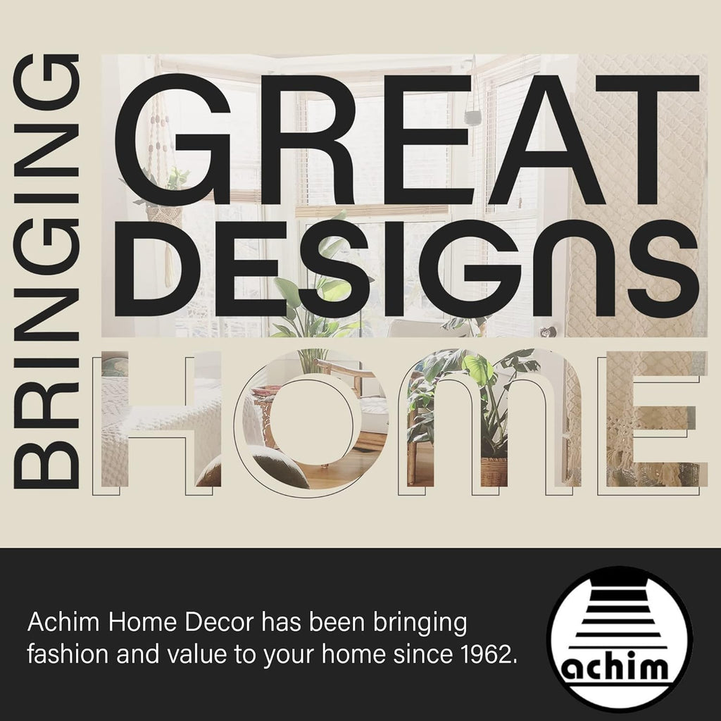 Achim Home Decor Buono II Carson Series Decorative Curtain Rods - Adjustable 48-86 Inches, Lightweight & Easy to Install