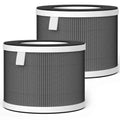 KJ80 Replacement Filters for Happi KJ80 My Happi Purifier, 3-in-1 filter of Activated carbon and fine mesh nylon filter, 2 Packs