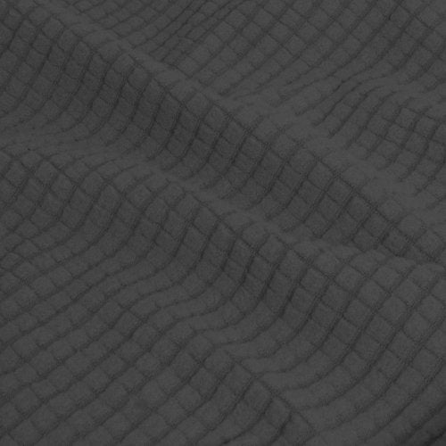 Easy-Going Couch Cover, Stretch Loveseat Cover with 2 Cushion Covers, Washable Spandex Jacquard Fabric, Elastic Furniture Protector for Pets, Kid (Medium, Dark Gray)