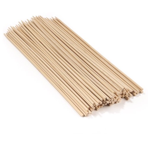 BambooMN - 5mm Semi-Point Multipurpose Tornado Potato Bamboo Skewers - 15" (38cm) - 1,000 Pieces