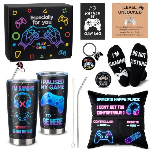 Easter Gamer Gifts for Men Teenage Boys, Easter Basket Stuffers for Teens Boy Adults, Gaming Gifts for Gamers Men Him Boyfriend Husband Dad, Gamers Gift Ideas for Friend Brother Birthday, Gamer Gift