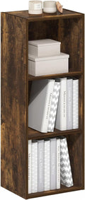 Furinno LUDER Bookshelf - 3-Cube Bookcase with Open Shelves | Easy Assembly, Amber Pine Finish