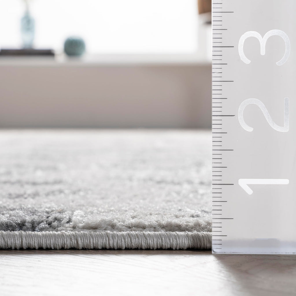 Nuloom Annette Grey/Off-White, 6'7" x 9', Leopard Print, Soft and Cozy, High Traffic, Stain Resistant, Easy Clean, Durable Area Rug for Bedroom, Living Room, Dining Space, Den, Foyer, Entryway