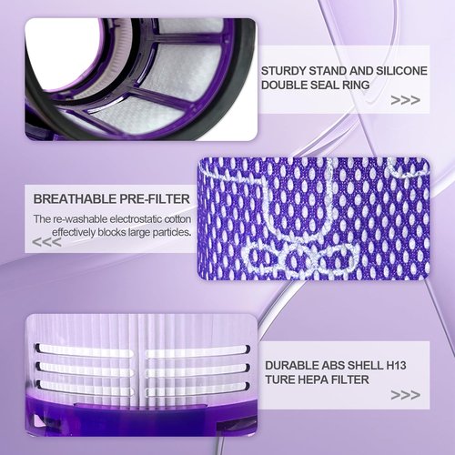 Dyson Vacuum Filter Replacement - 3 Pack for V11 Animal, V11 Torque Drive & V15 Detect | High-Quality Fit
