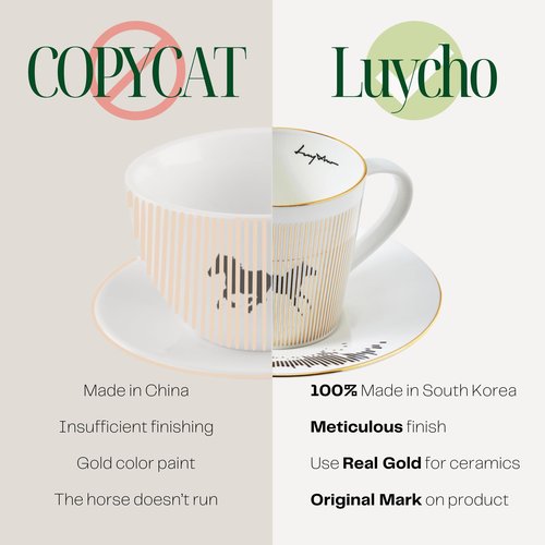 Luycho Mirror Cup Locomotion The Running Horse_11oz