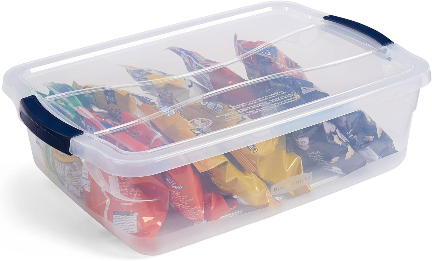 Rubbermaid Latching Plastic Storage Totes - Durable & Versatile 12-Pack for Organizing