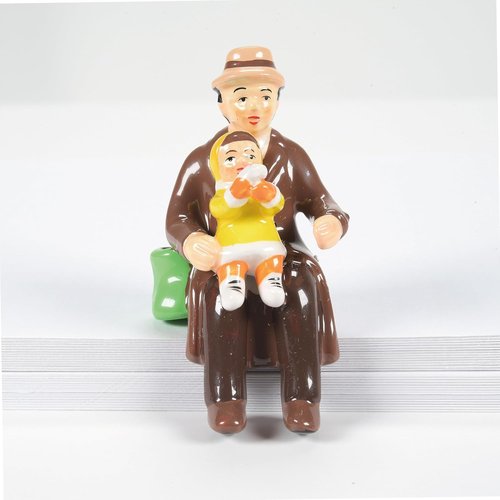 Department 56 | Original Snow Village People Sitting Figurine Set - Multicolor, Various Sizes