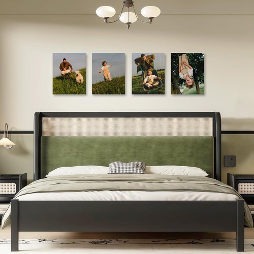 JIMUJIA Custom Canvas Art Print - Personalized 8"x10" Unframed Wall Decor for Home & Office