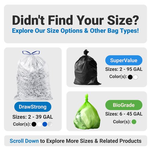 Reli. 13 Gallon Trash Bags Drawstring (100 Count) | Tall Kitchen Garbage Bags, Unscented | Ideal for Kitchen, Home | Clear Recycling Can Liners w/Drawstring