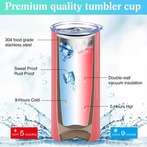 Bokon 12 Sets Thank You Gifts for Being Awesome Tumblers 16 oz Stainless Steel Travel Tumbler with Lid and Straw Employee Appreciation Gifts for Office Employee Coworkers Friends (Classic Colors)