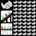 UQM 100 Pack C9 Magnetic Christmas Light Clips, Extra Strong Magnetic Clips Hooks for Christmas Lights, Magnet Christmas Light Clips for C9 C7 Sockets Metal Roof Gutters Outside Patio Holiday Lighting