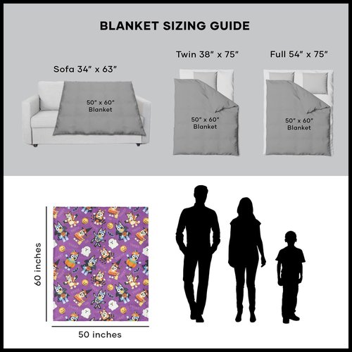 Northwest Bluey Silk Touch Throw Blanket, 50" x 70", Pup Tricks