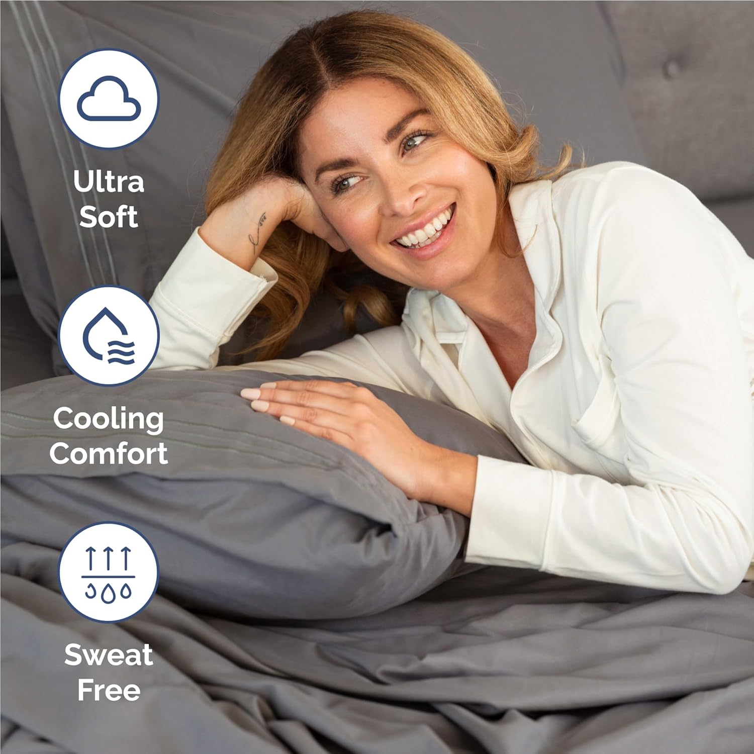 Skiennix Twin XL Sheet Set - Comfy Cooling Bed Sheets - Hotel Luxury Bedding - Deep Pockets, Dark Grey