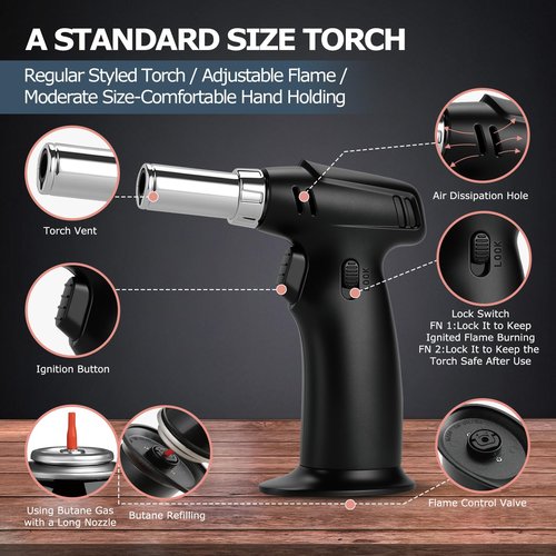 HMYBAR®26pcs Whiskey Smoker Kit with Torch | Cocktail Smoker Infuser Kit | Old Fashioned Drink Smoker Kit | Bourbon Whiskey Gift.Great Gift for Dad, Husband. Bamb Stand Natural Color. (No Butane)
