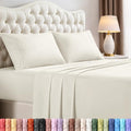 Utopia Bedding California King Size Sheet Set - Soft, Breathable Microfiber | 4-Piece Ivory Set