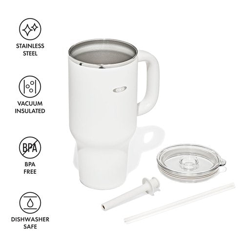 OXO Strive XL Tumbler with Handle – 32 oz. – Quartz