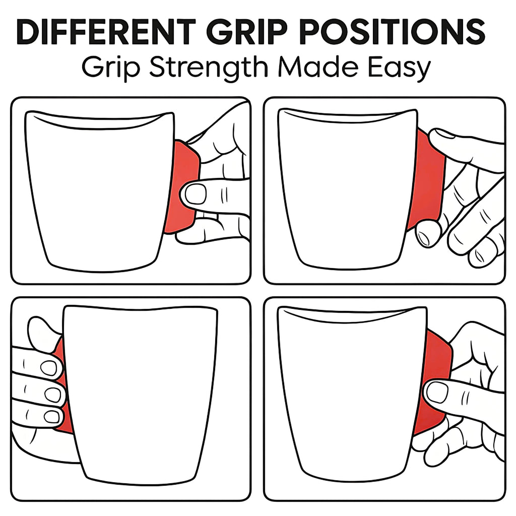 Dubbs Hardware Rock Climbing Mug – Train your grip while having a cup of coffee. Ceramic and with real climbing holds, popular Rock Climbing Gifts - Red
