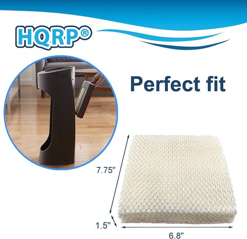 HQRP 2-Pack HFT600 Humidifier Wick Filter for Honeywell Filter T HFT600PDQ Replacement for Honeywell HEV615 HEV620 HEV600 Series Top Fill Cool Mist Humidifiers
