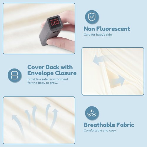 **Baby Lounger by Snuggle Nest - Breathable Cotton Infant Nest for Newborns 0-24 Months | Portable White Design**