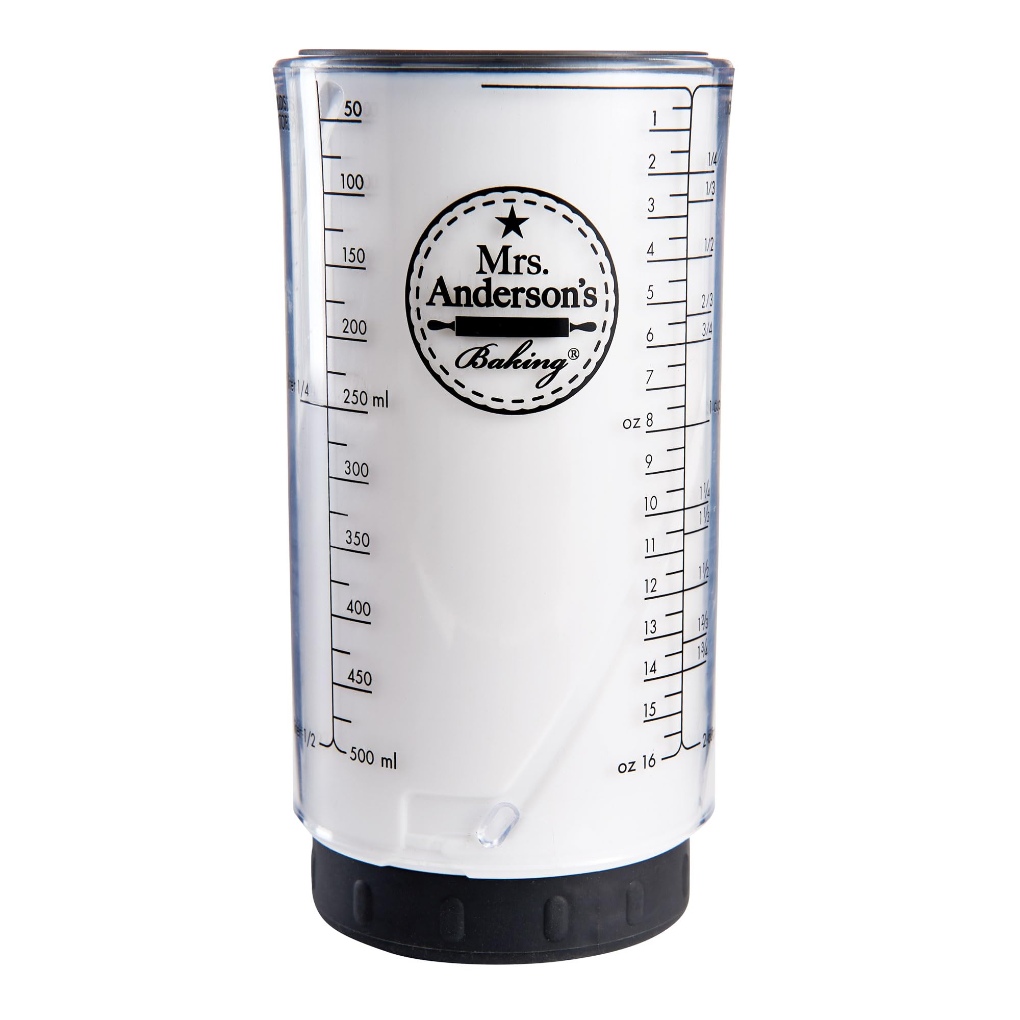Mrs. Anderson's Baking Adjustable Liquid Dry Measuring Cup, 16.5-Ounce Capacity
