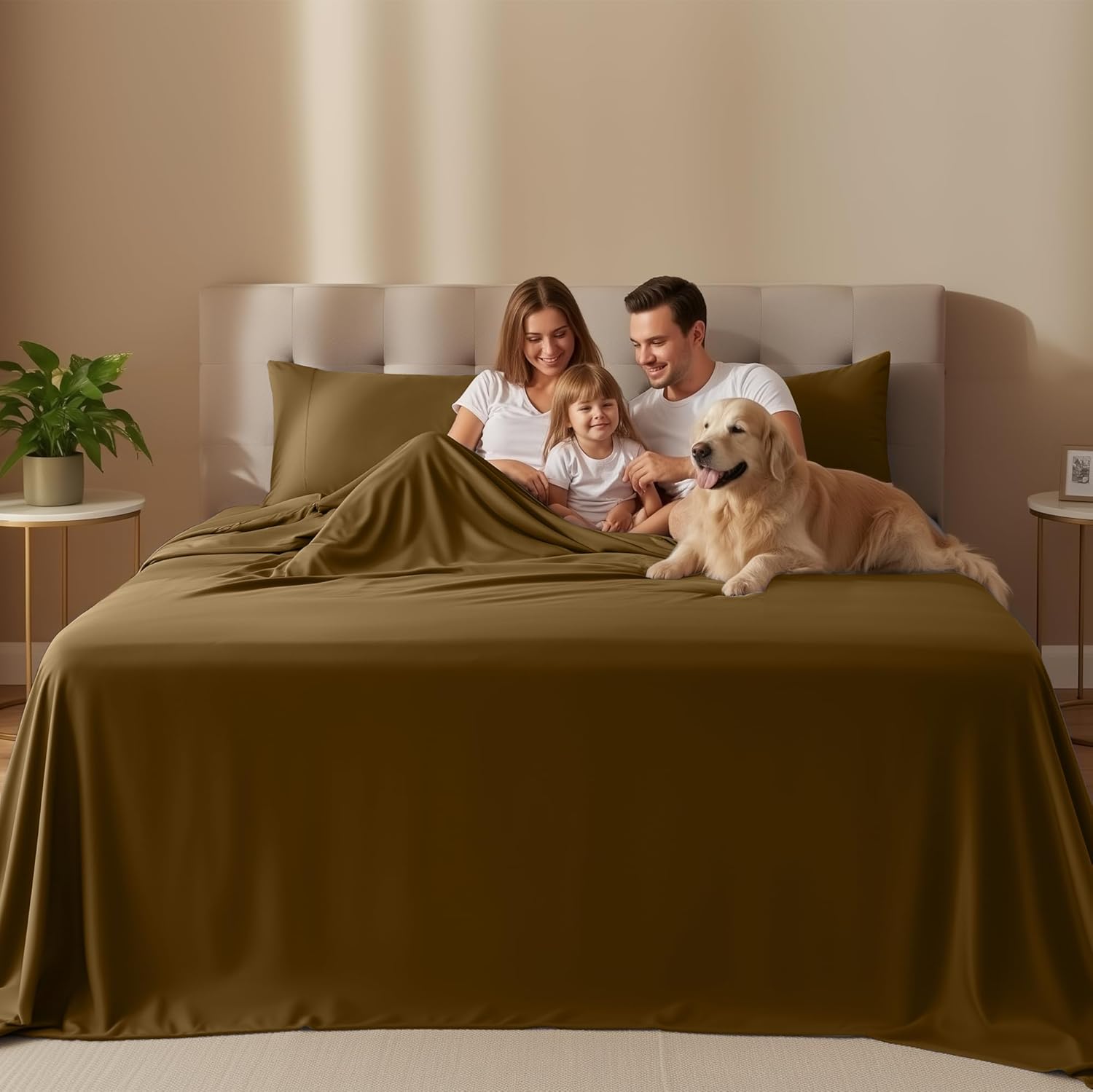 Utopia Bedding Full Size Sheet Set - Soft & Breathable 4-Piece Microfiber Bed Sheets | Oeko-Tex Certified (Mocha)