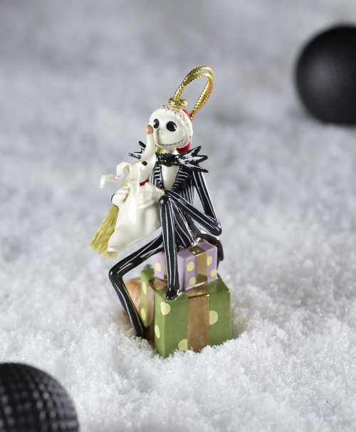 Lenox 897598 Nightmare Before Christmas Santa Jack Skellington Ornament, Christmas, Holiday Decorations