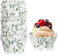 WILLBOND Greenery Cupcake Liners - 300 Count Baking Cups for Baby Showers & Birthday Parties