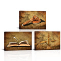 HOMEOART Scales of Justice Lawyer Office Decor Painting Judge Gifts Framed Canvas Prints Ready to Hang 16"x24"x3Pieces