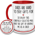 YIDAJI Gifts For Dad - Christmas Mug For Dad - Dads Are Hard To Buy Gifts Mug - Dad Gifts From Daughter, Son - Fathers Day, Christmas, Birthday Gifts Idea For Dad, Father, Papa, Daddy, Husband, Men