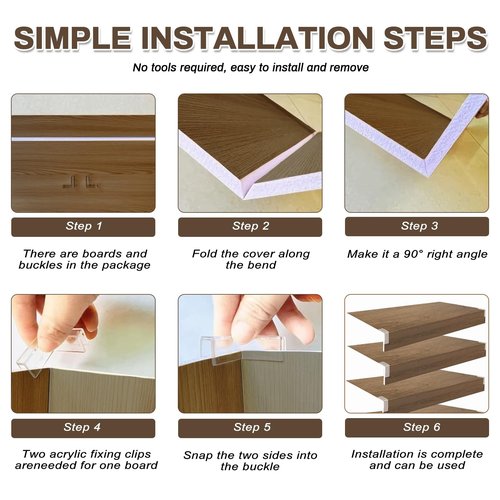 XHHYQAH 5PCS Wire Shelf Covers for Pantry, 24 X 16 in PVC Wire Rack Covers for Shelves, Preventing Leakage of Items & Removable, Closet, Kitchen