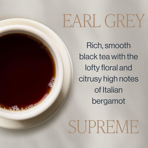 Rishi Tea Earl Grey Supreme Tea - Organic, Caffeinated Loose Leaf Tea with Bergamot Oil and Top Grade Yunnan Black Tea - 16 Ounces, 50+ Servings