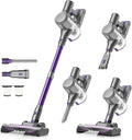 Zefiro Cordless Vacuum Cleaner - 450W Powerful Suction, 50Mins Runtime, 1.5L Dust Cup | Ideal for Pet Hair & Carpets